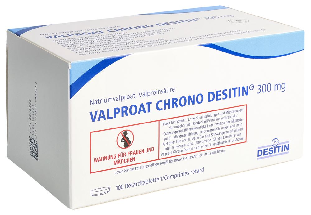VALPROAT CHRONO Desitin cpr ret 300 mg 100 pce