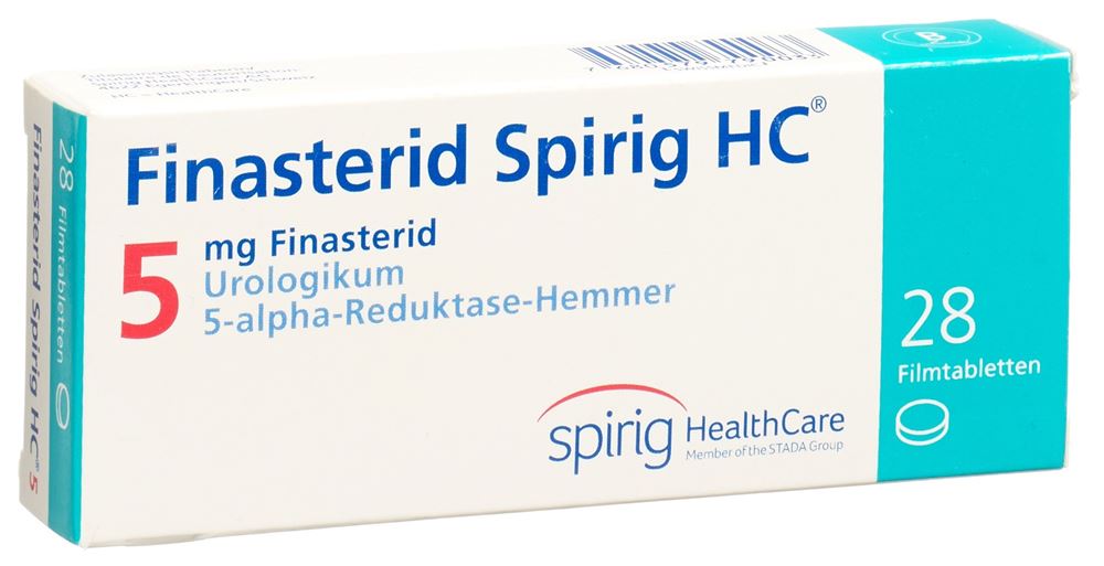 Finasterid Spirig HC 5, Filmtabletten