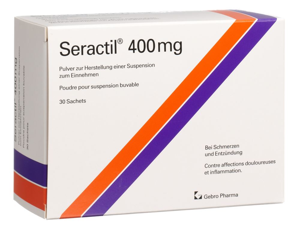 SERACTIL pdr 400 mg sach 30 pce