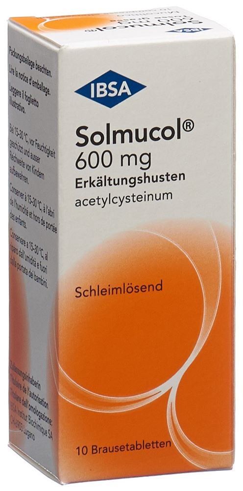 Solmucol 600 tosse grassa, compressa effervescente