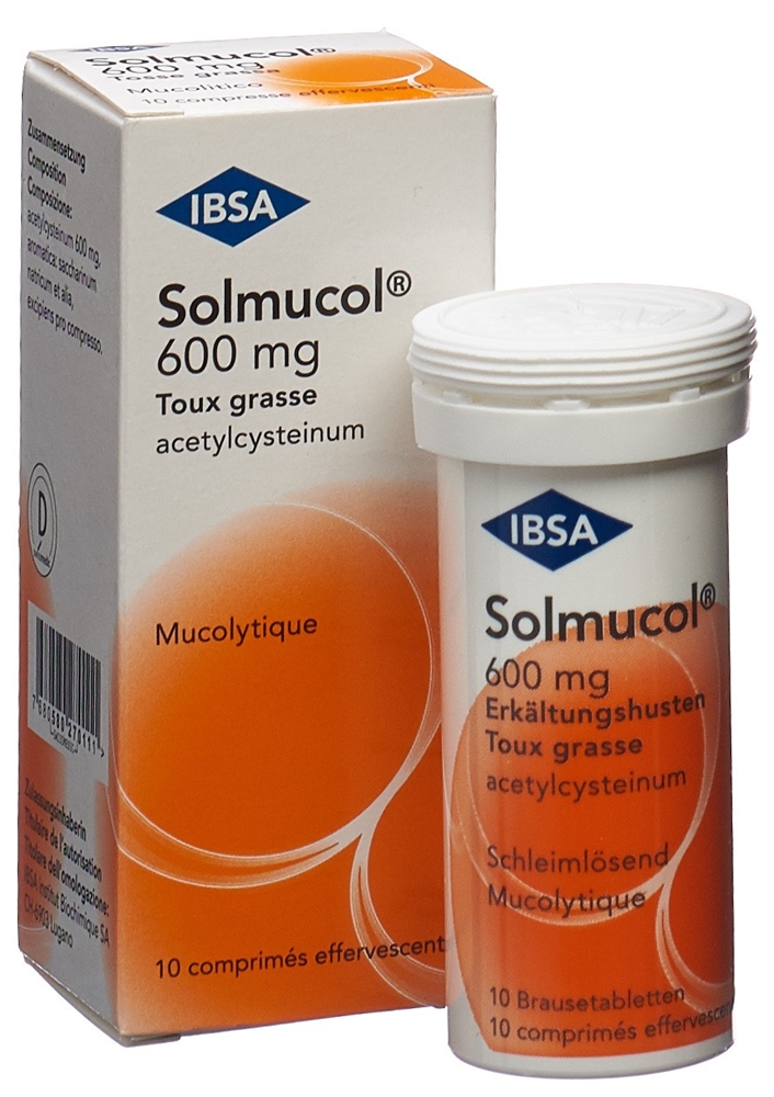 Solmucol 600 tosse grassa, compressa effervescente