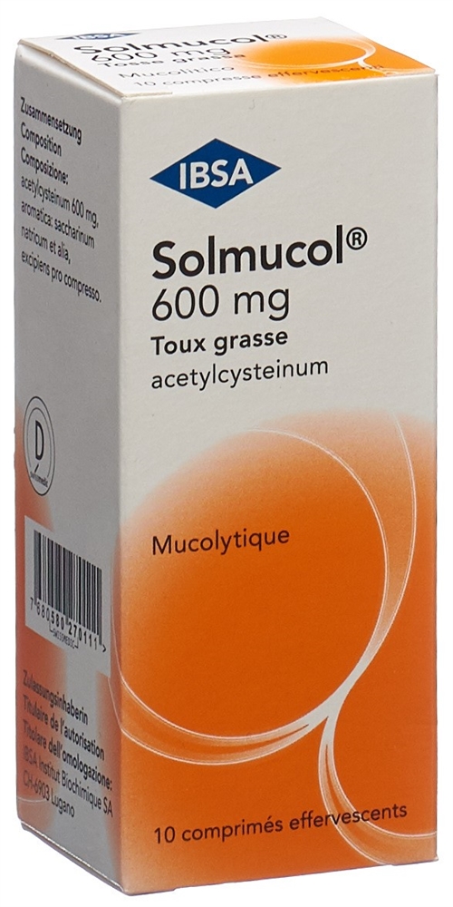 Solmucol 600 tosse grassa, compressa effervescente