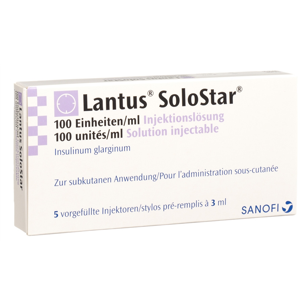 LANTUS sol inj 100 U/ml SoloStar 5 stylo pré 3 ml