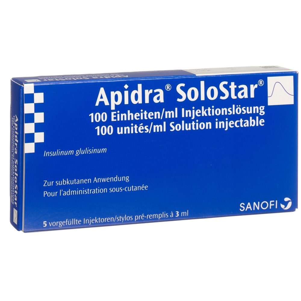 APIDRA SoloStar sol inj 5 stylo pré 3 ml