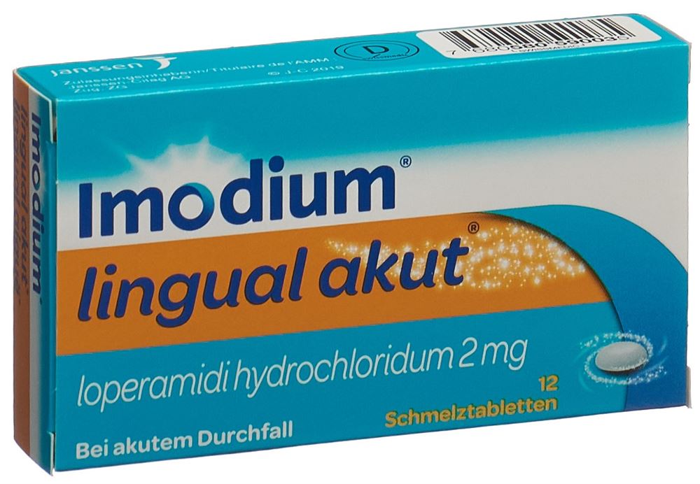 IMODIUM lingual aiguë cpr orodisp 2 mg 12 pce