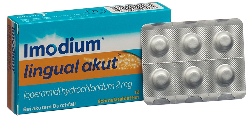 IMODIUM lingual aiguë cpr orodisp 2 mg 12 pce