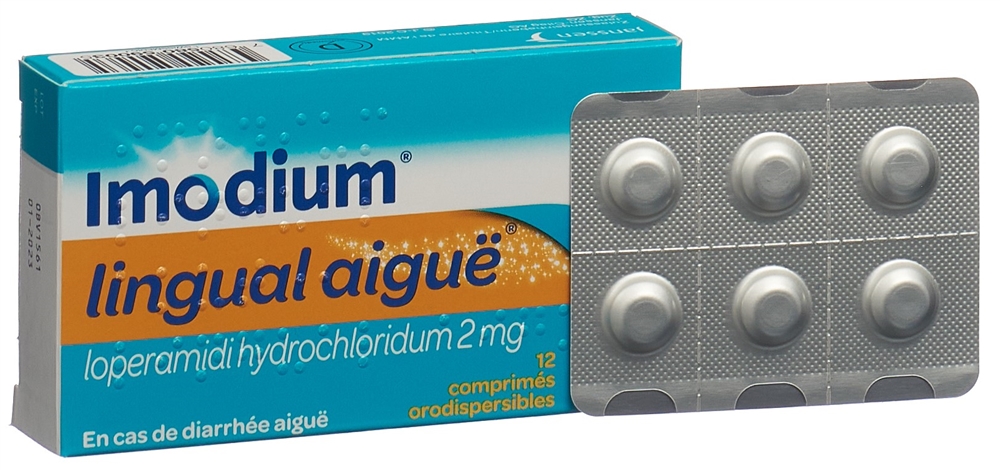 IMODIUM lingual aiguë cpr orodisp 2 mg 12 pce