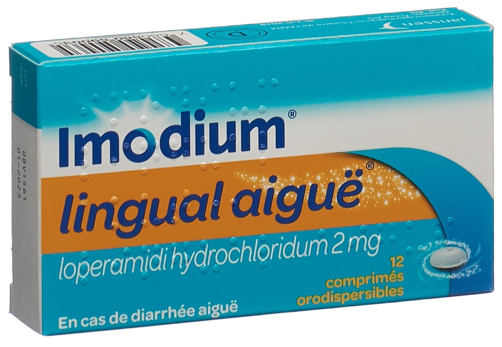 IMODIUM lingual aiguë cpr orodisp 2 mg 12 pce