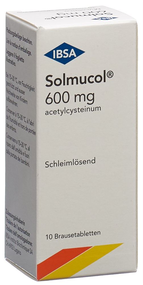 SOLMUCOL cpr eff 600 mg bte 10 pce