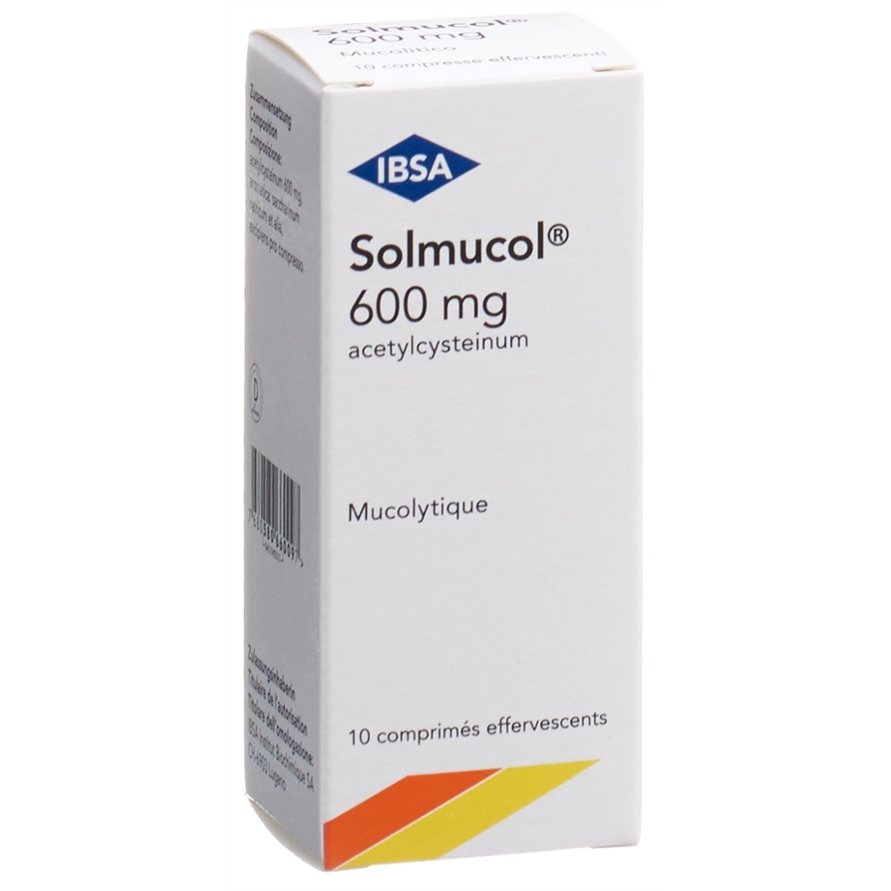 SOLMUCOL cpr eff 600 mg bte 10 pce