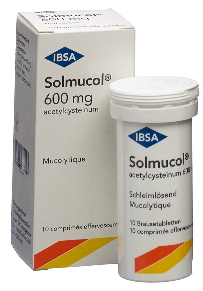 SOLMUCOL cpr eff 600 mg bte 10 pce