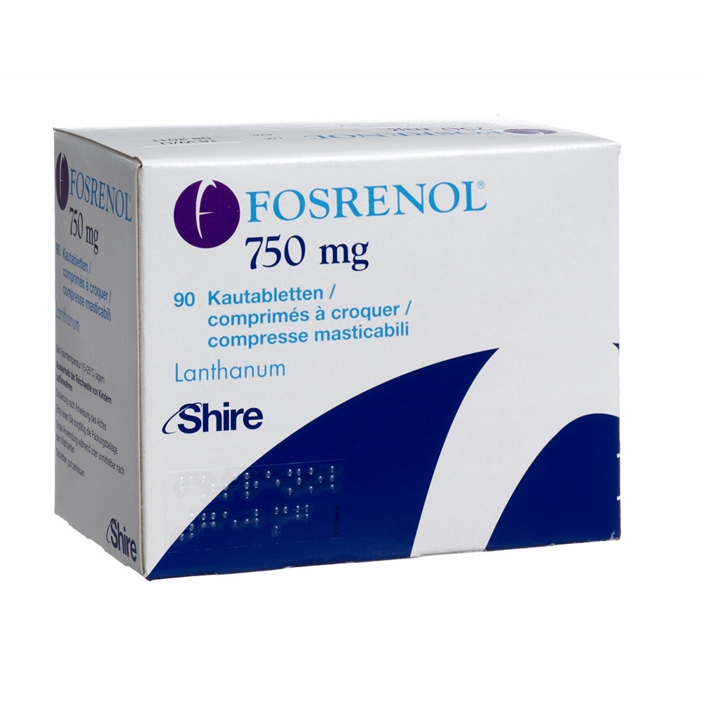 FOSRENOL cpr croquer 750 mg 90 pce