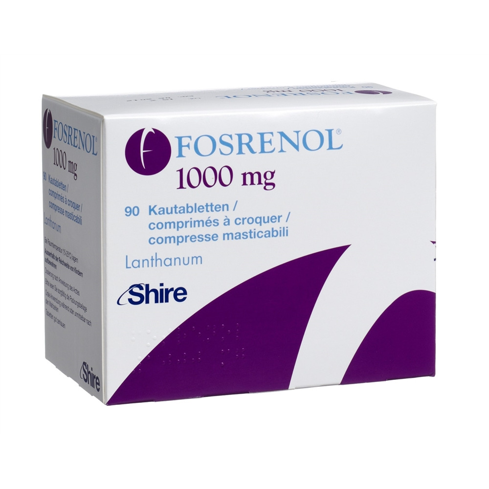 FOSRENOL cpr croquer 1000 mg 90 pce