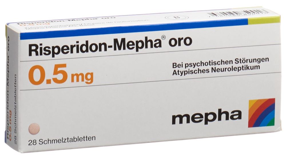 RISPERIDON Mepha oro cpr orodisp 0.5 mg 28 pce
