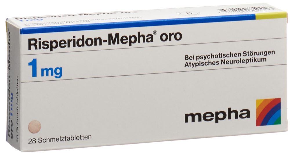 Risperidon-Mepha 1 mg oro, Schmelztabletten
