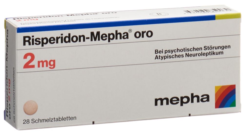 Risperidon-Mepha 2 mg oro, Schmelztabletten