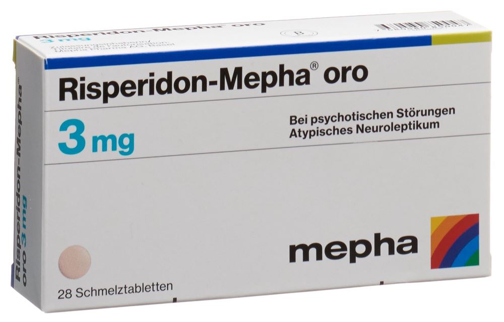 Risperidon-Mepha 3 mg oro, Schmelztabletten