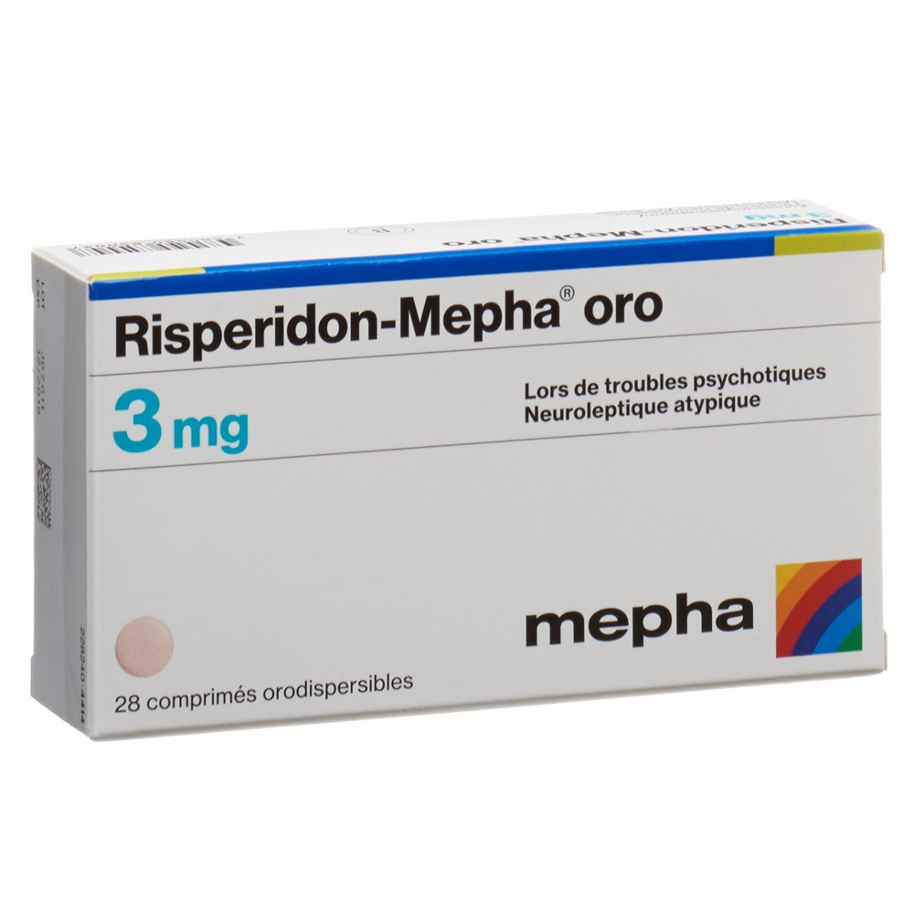 Risperidon-Mepha 3 mg oro, Schmelztabletten