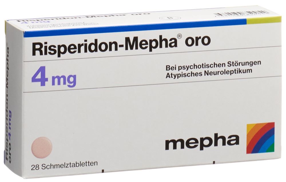 Risperidon-Mepha 4 mg oro, Schmelztabletten