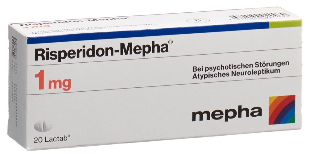 Risperidon-Mepha 1 mg, Filmtabletten