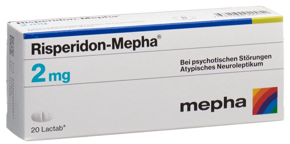 RISPERIDON Mepha Lactab 2 mg 20 pce