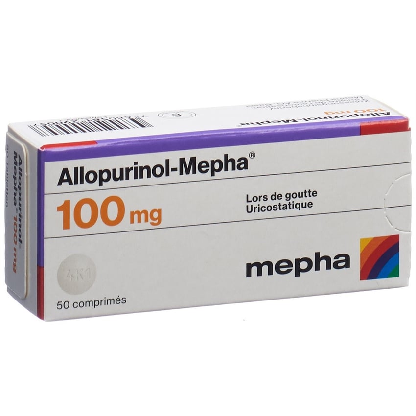 ALLOPURINOL Mepha cpr 100 mg 50 pce