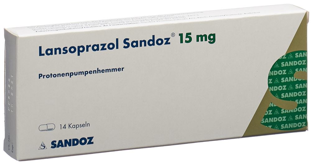 LANSOPRAZOLE Sandoz caps 15 mg 14 pce