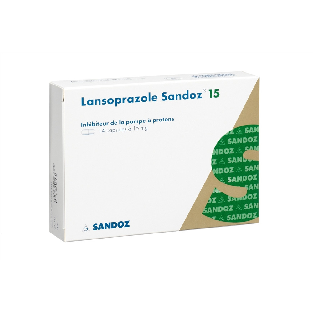 LANSOPRAZOLE Sandoz caps 15 mg 14 pce