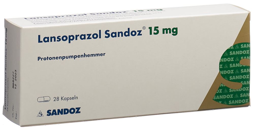Lansoprazol Sandoz 15 mg, magensaftresistente Hartkapseln