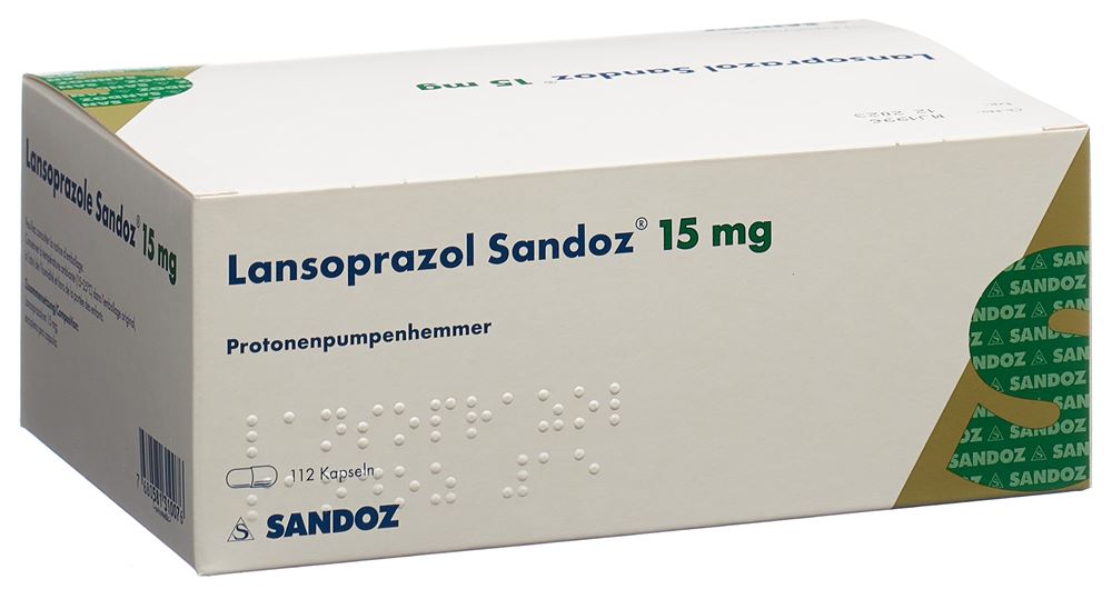 LANSOPRAZOLE Sandoz caps 15 mg 112 pce