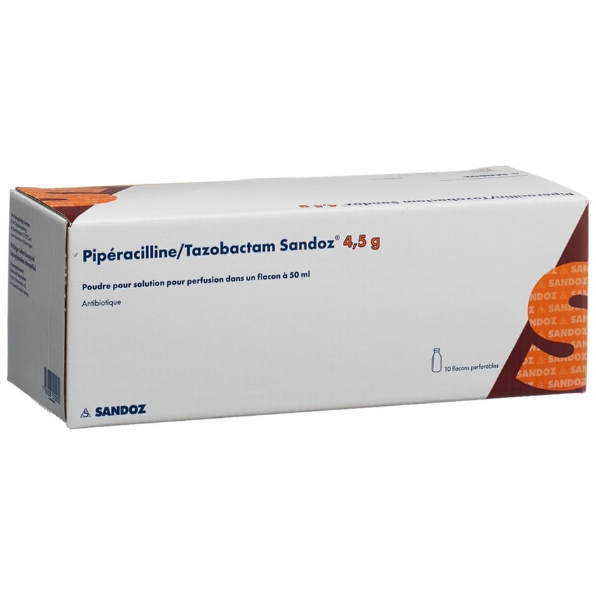 PIPERACILLINE TAZOB. Sandoz 4.5 g 10 flac