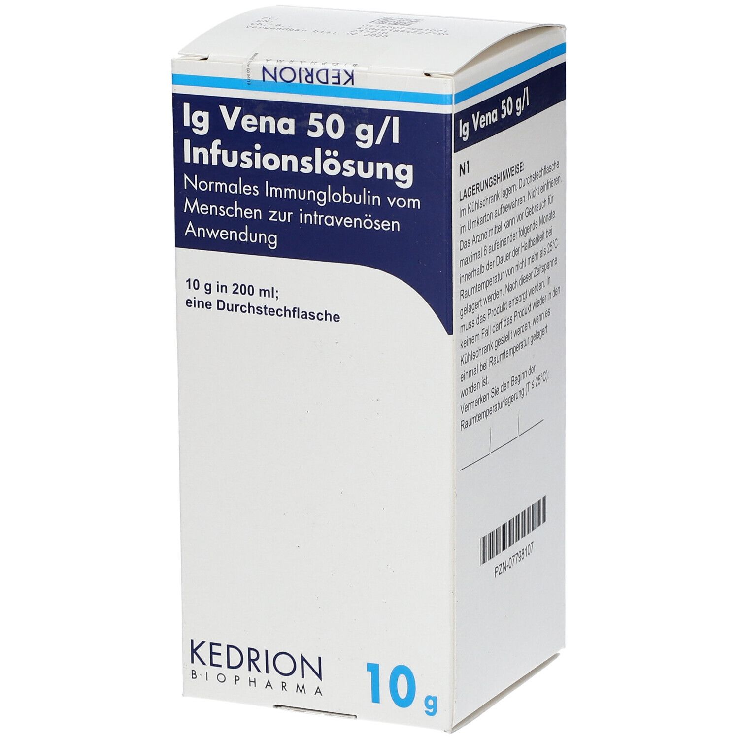 Ig Vena Kedrion 5%, sol perf 5 g/100 ml , 100 ml