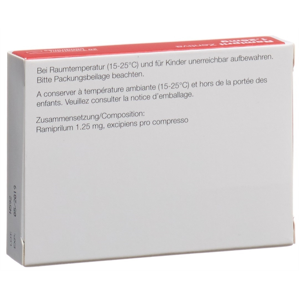 RAMIPRIL Zentiva cpr 1.25 mg 20 pce
