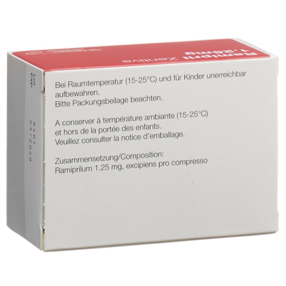 RAMIPRIL Zentiva cpr 1.25 mg 100 pce