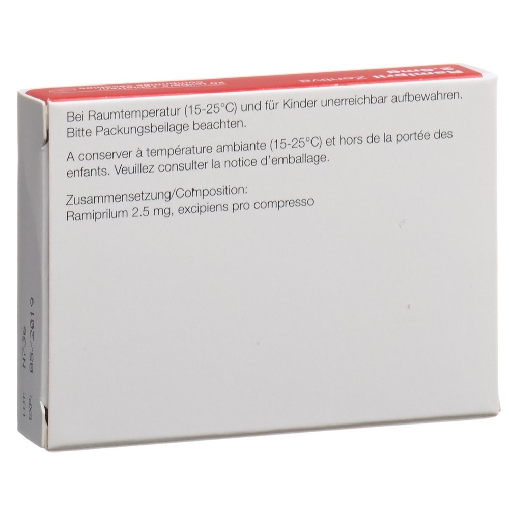 Ramipril Zentiva 2.5, Tabletten