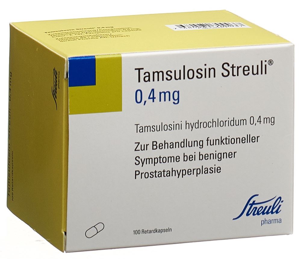 TAMSULOSINE Streuli caps ret 0.4 mg 100 pce