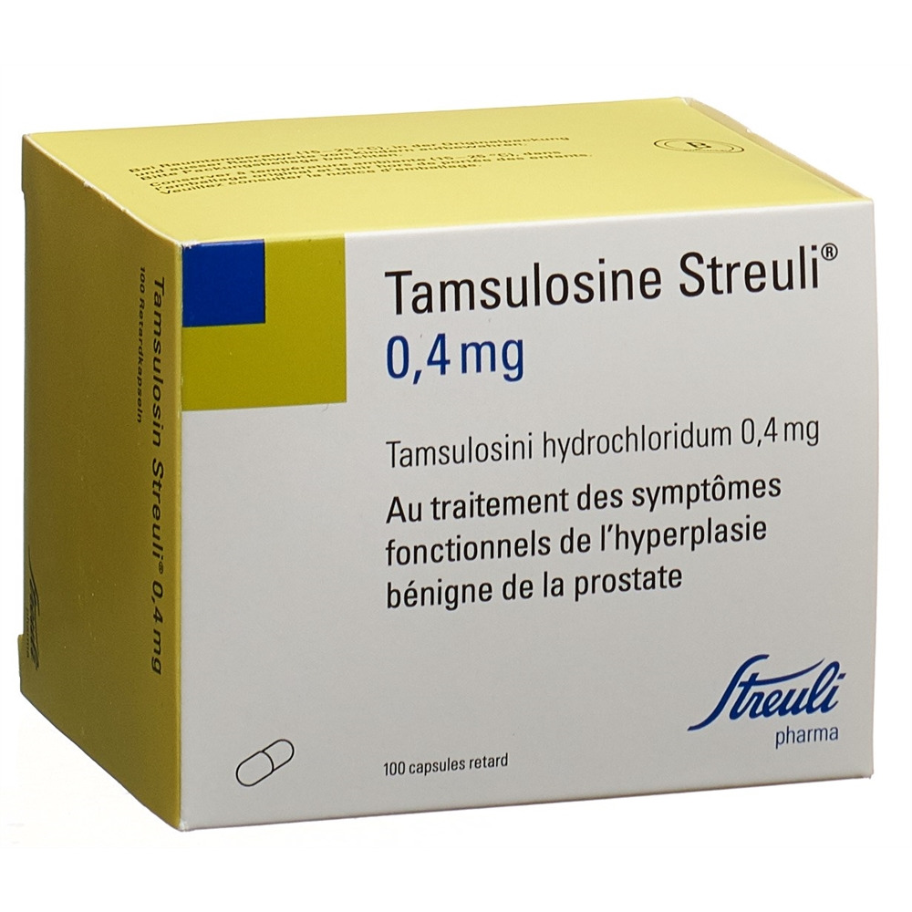 TAMSULOSINE Streuli caps ret 0.4 mg 100 pce