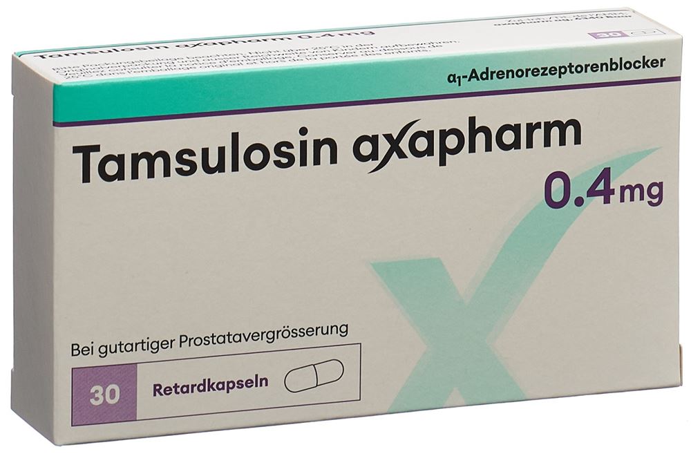 TAMSULOSINE axapharm caps ret 0.4 mg 30 pce