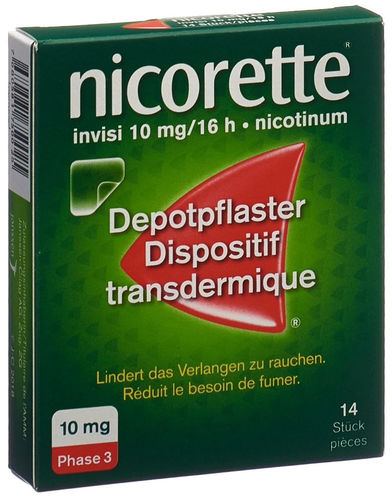 Nicorette Invisi 10 mg/16 h, transdermales Pflaster