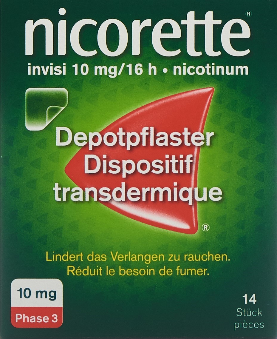 Nicorette Invisi 10 mg/16 h, transdermales Pflaster