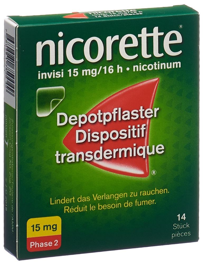 Nicorette Invisi 15 mg/ 16 h, transdermales Pflaster