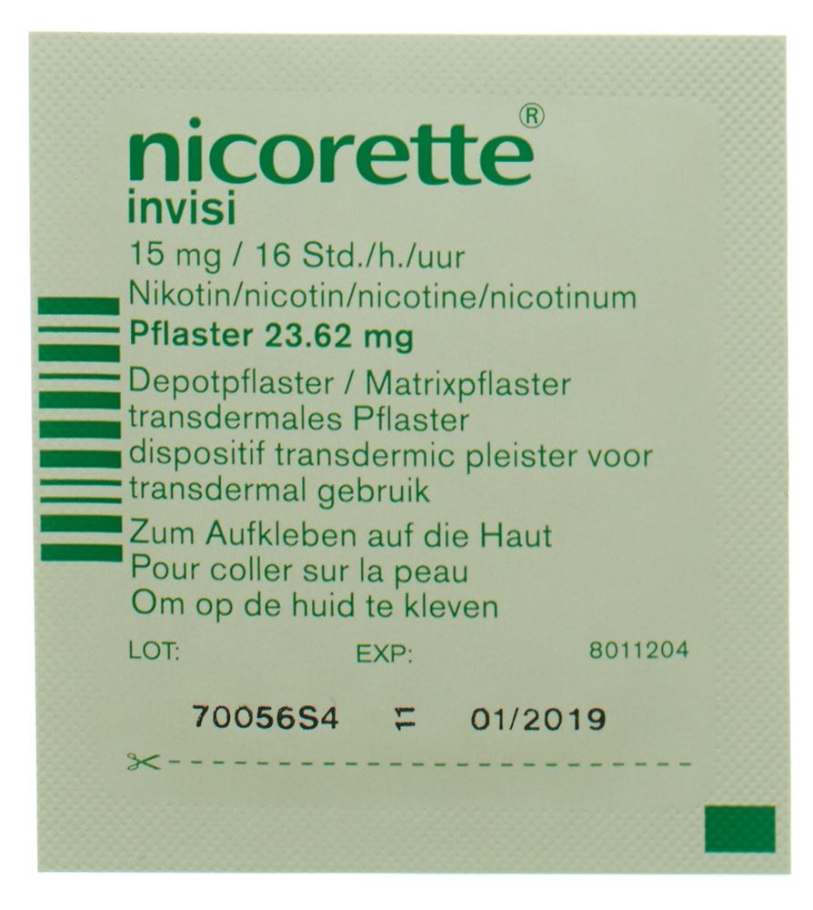 Nicorette Invisi 15 mg/ 16 h, transdermales Pflaster