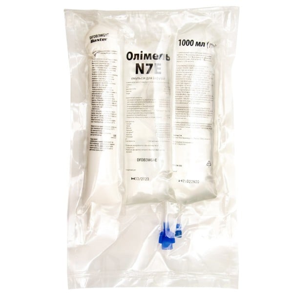 OLIMEL 7,6 % mit Elektrolyte, Infusionsemulsion