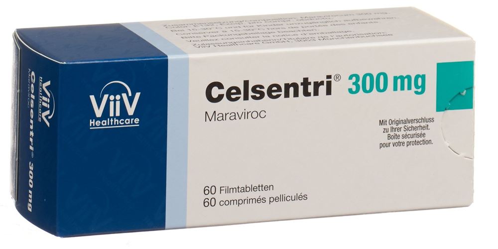 CELSENTRI cpr pell 300 mg 60 pce