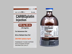 Carboplatin-Teva liquid 600 mg / 60 ml, Infusionslösung