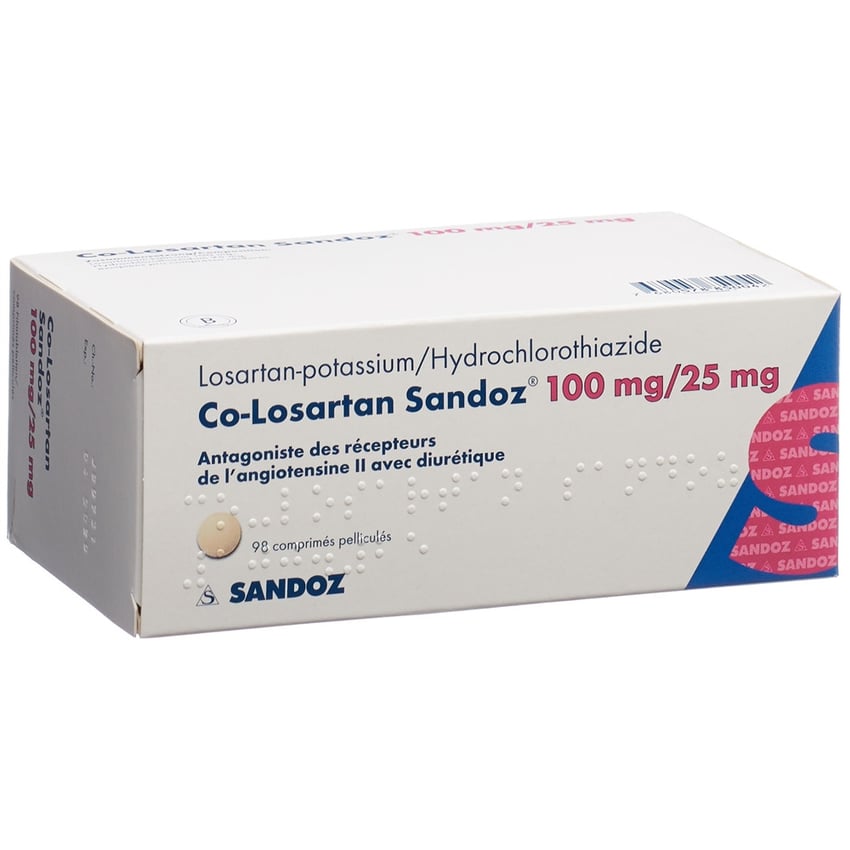LOSARTAN Sandoz cpr pell 100 mg 98 pce