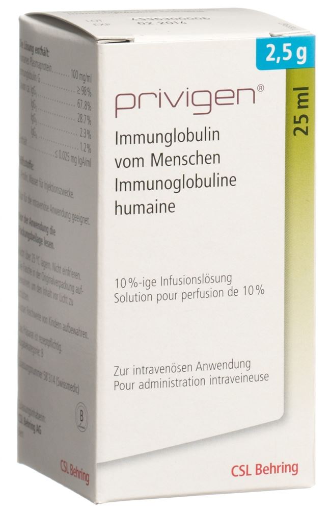 PRIVIGEN 10% sol perf 25 ml flac