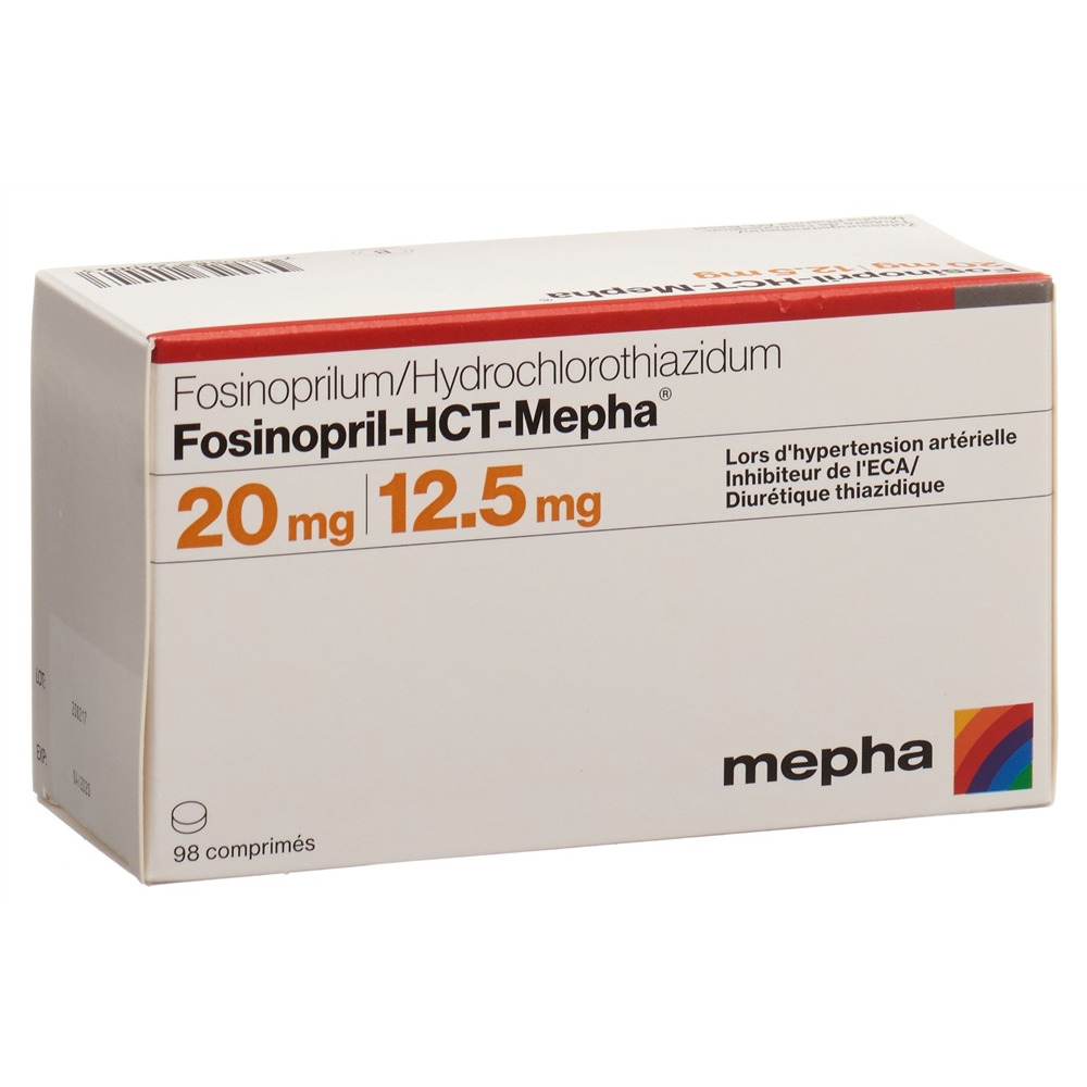 Fosinopril-HCT-Mepha 20 mg/12.5 mg, Tabletten