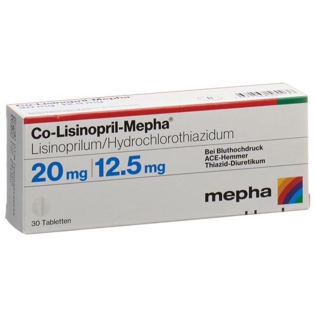Fosinopril-HCT-Mepha, cpr 20/12.5 mg , 98 pce