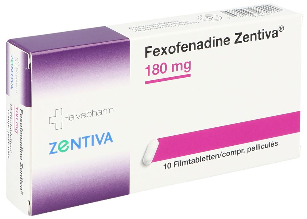 Fexofenadine Zentiva 180 mg, Filmtabletten
